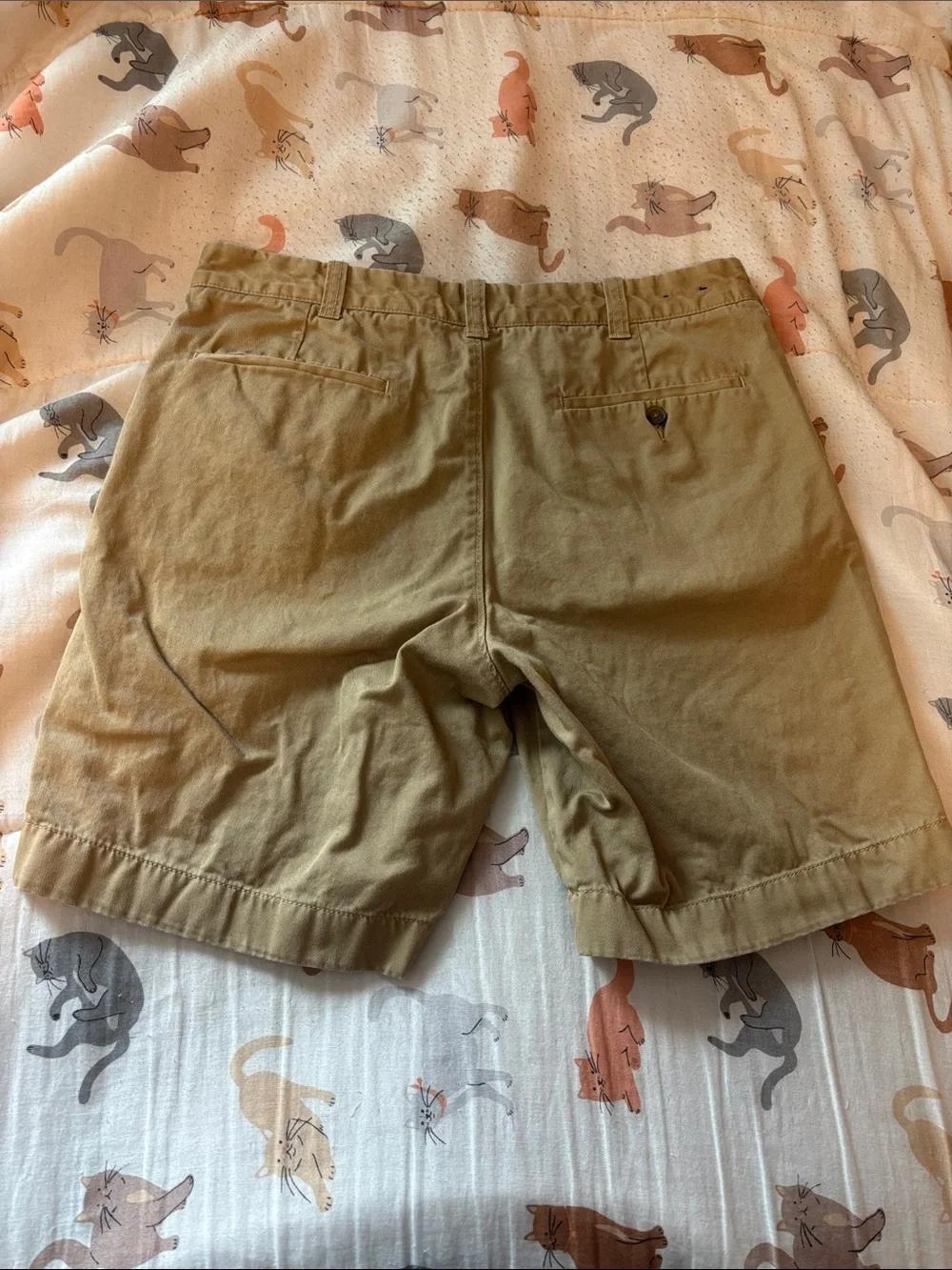 men’s tan j crew shorts